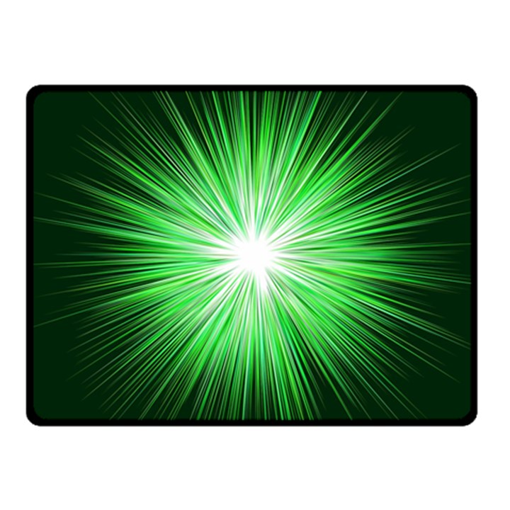 Green Blast Background Fleece Blanket (Small)