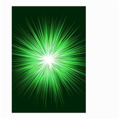 Green Blast Background Small Garden Flag (two Sides) by Mariart