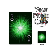 Green Blast Background Playing Cards 54 Designs (mini) by Mariart