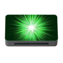 Green Blast Background Memory Card Reader With Cf