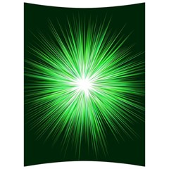 Green Blast Background Back Support Cushion by Mariart