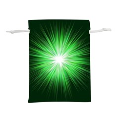 Green Blast Background Lightweight Drawstring Pouch (l)