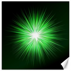 Green Blast Background Canvas 20  X 20  by Mariart