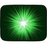 Green Blast Background Fleece Blanket (Mini) 35 x27  Blanket