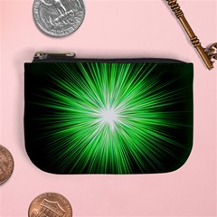 Green Blast Background Mini Coin Purse by Mariart