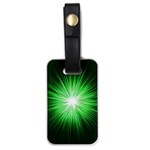 Green Blast Background Luggage Tag (one side) Front