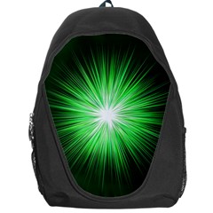 Green Blast Background Backpack Bag by Mariart