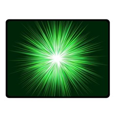 Green Blast Background Double Sided Fleece Blanket (small)  by Mariart