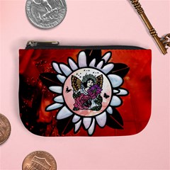 Wonderful Fairy With Butterflies And Roses Mini Coin Purse