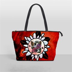 Wonderful Fairy With Butterflies And Roses Classic Shoulder Handbag