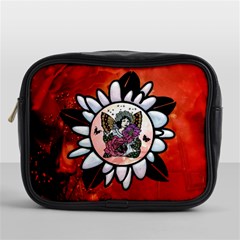 Wonderful Fairy With Butterflies And Roses Mini Toiletries Bag (One Side)