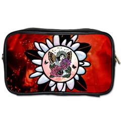 Wonderful Fairy With Butterflies And Roses Toiletries Bag (One Side)