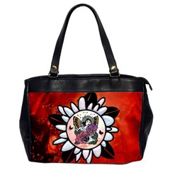 Wonderful Fairy With Butterflies And Roses Oversize Office Handbag (2 Sides)