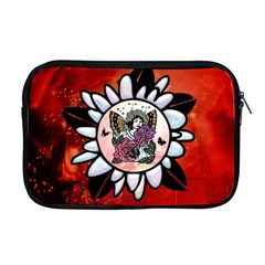 Wonderful Fairy With Butterflies And Roses Apple MacBook Pro 17  Zipper Case