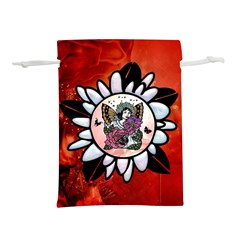 Wonderful Fairy With Butterflies And Roses Lightweight Drawstring Pouch (s)