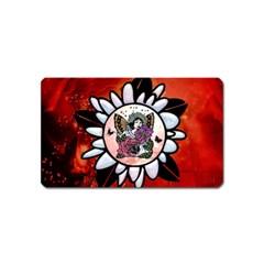 Wonderful Fairy With Butterflies And Roses Magnet (Name Card)