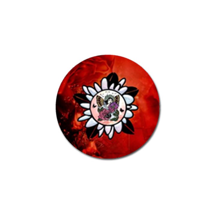 Wonderful Fairy With Butterflies And Roses Golf Ball Marker