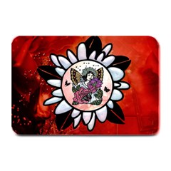 Wonderful Fairy With Butterflies And Roses Plate Mats