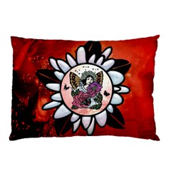 Wonderful Fairy With Butterflies And Roses Pillow Case