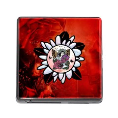 Wonderful Fairy With Butterflies And Roses Memory Card Reader (Square 5 Slot)