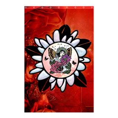 Wonderful Fairy With Butterflies And Roses Shower Curtain 48  X 72  (small) 