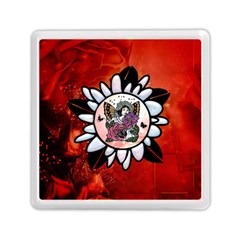 Wonderful Fairy With Butterflies And Roses Memory Card Reader (Square)