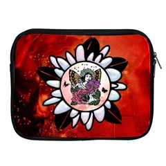 Wonderful Fairy With Butterflies And Roses Apple Ipad 2/3/4 Zipper Cases by FantasyWorld7