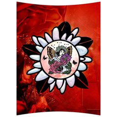 Wonderful Fairy With Butterflies And Roses Back Support Cushion