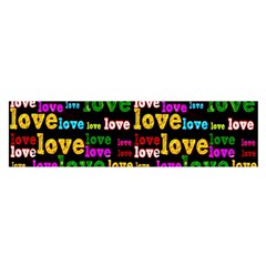 Love 3 Satin Scarf (oblong) by ArtworkByPatrick