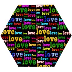 Love 3 Wooden Puzzle Hexagon