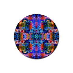 Abstract 17 Rubber Coaster (round)  by ArtworkByPatrick