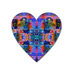 Abstract 17 Heart Magnet by ArtworkByPatrick