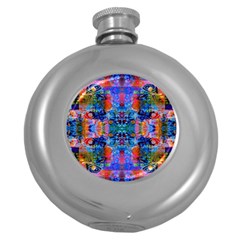 Abstract 17 Round Hip Flask (5 Oz) by ArtworkByPatrick