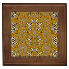 A Star In Golden Juwels Framed Tile by pepitasart