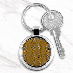 A Star In Golden Juwels Key Chain (round) by pepitasart