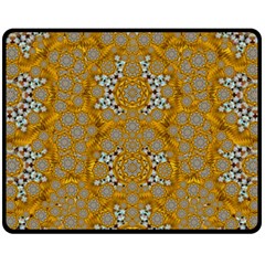 A Star In Golden Juwels Fleece Blanket (medium)  by pepitasart