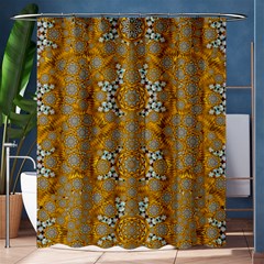 A Star In Golden Juwels Shower Curtain 60  X 72  (medium)  by pepitasart