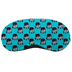 Forest Girl Bight Baby Blue Patttern Sleeping Mask