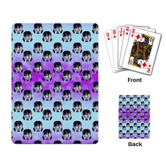 Forest Girl Bight Baby Blue Patttern Ombre Playing Cards Single Design (rectangle) by snowwhitegirl