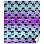 Forest Girl Bight Baby Blue Patttern Ombre Canvas 8  x 10  8.15 x9.66  Canvas - 1