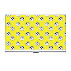 English Breakfast Yellow Pattern Business Card Holder by snowwhitegirl