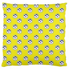 English Breakfast Yellow Pattern Large Flano Cushion Case (two Sides) by snowwhitegirl