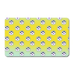 English Breakfast Yellow Pattern Mint Ombre Magnet (rectangular) by snowwhitegirl