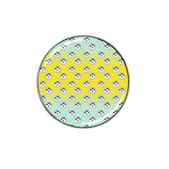 English Breakfast Yellow Pattern Mint Ombre Hat Clip Ball Marker (10 Pack) by snowwhitegirl