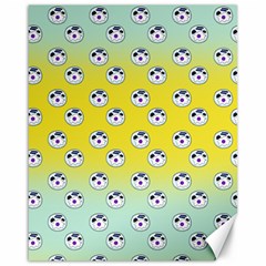 English Breakfast Yellow Pattern Mint Ombre Canvas 16  X 20  by snowwhitegirl