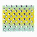 English Breakfast Yellow Pattern Mint Ombre Small Glasses Cloth (2 Sides) Front