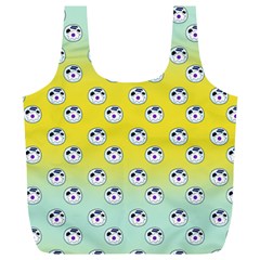 English Breakfast Yellow Pattern Mint Ombre Full Print Recycle Bag (xl) by snowwhitegirl