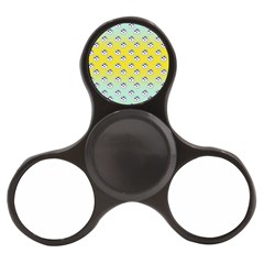 English Breakfast Yellow Pattern Mint Ombre Finger Spinner by snowwhitegirl