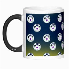 English Breakfast Yellow Pattern Blue Ombre Morph Mugs by snowwhitegirl