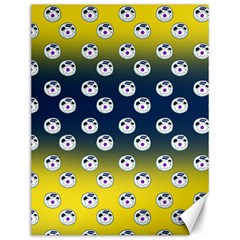 English Breakfast Yellow Pattern Blue Ombre Canvas 12  X 16  by snowwhitegirl